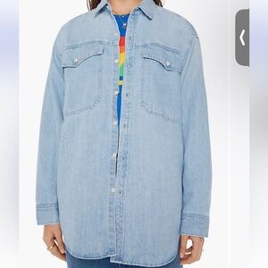 MOTHER LAZY SUNDAY CHAMBRAY SHIRT